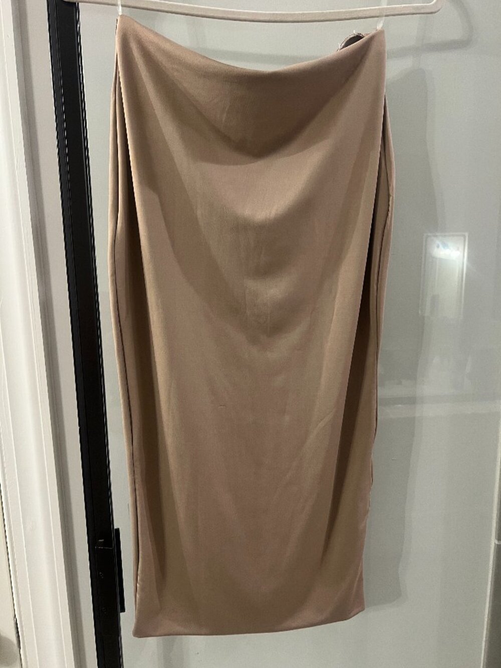 Bodycon Satin Midi Skirt